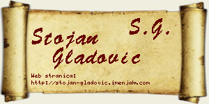 Stojan Gladović vizit kartica
